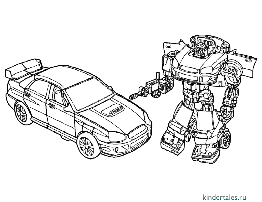 Автобот - превращение в автомобиль» раскраска для детей - мальчиков и  девочек | Скачать, распечатать бесплатно в формате A4