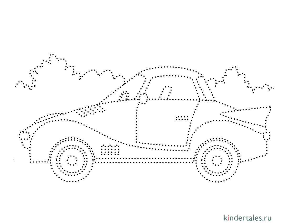Автомобиль по точкам» раскраска для детей - мальчиков и девочек | Скачать,  распечатать бесплатно в формате A4