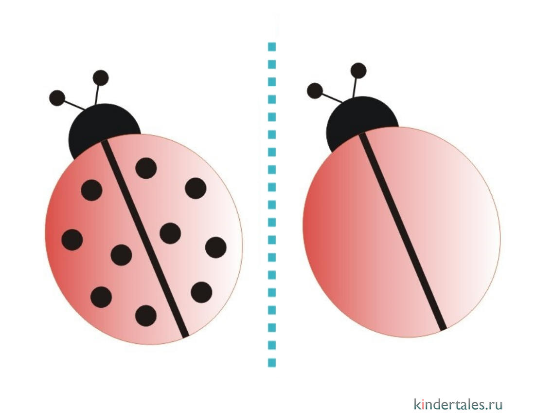 Раскраска божья коровка распечатать для детей