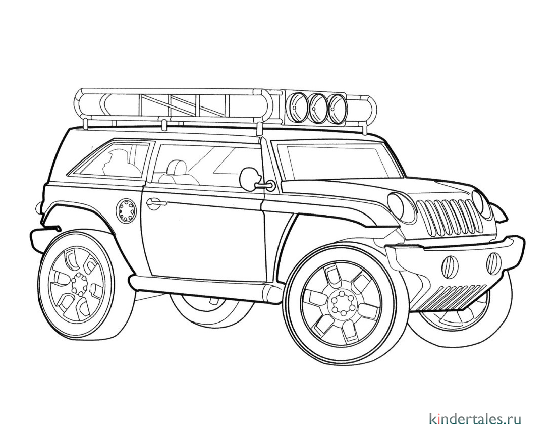 Джип Виллис 2 (США)» раскраска для детей - мальчиков и девочек | Скачать,  распечатать бесплатно в формате A4