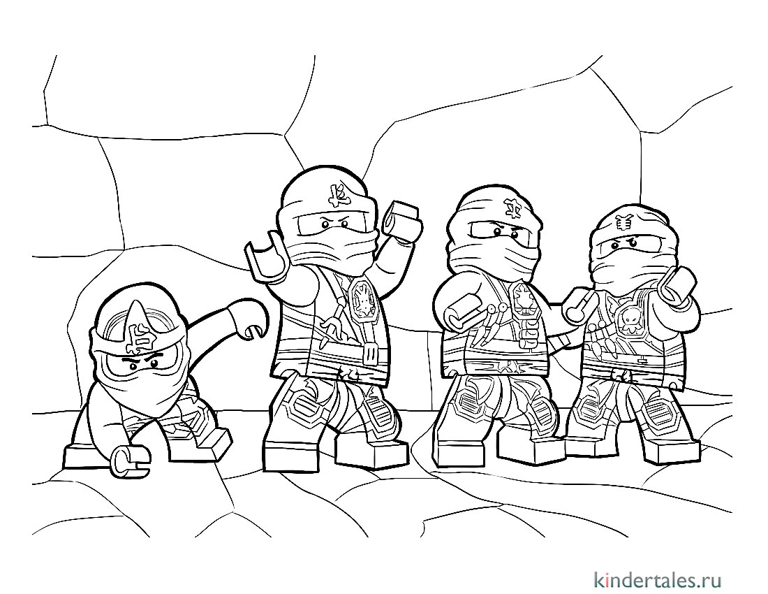 Книга-раскраска LEGO Ninjago: Битвы и рисунки! (с комиксами и фигуркой)