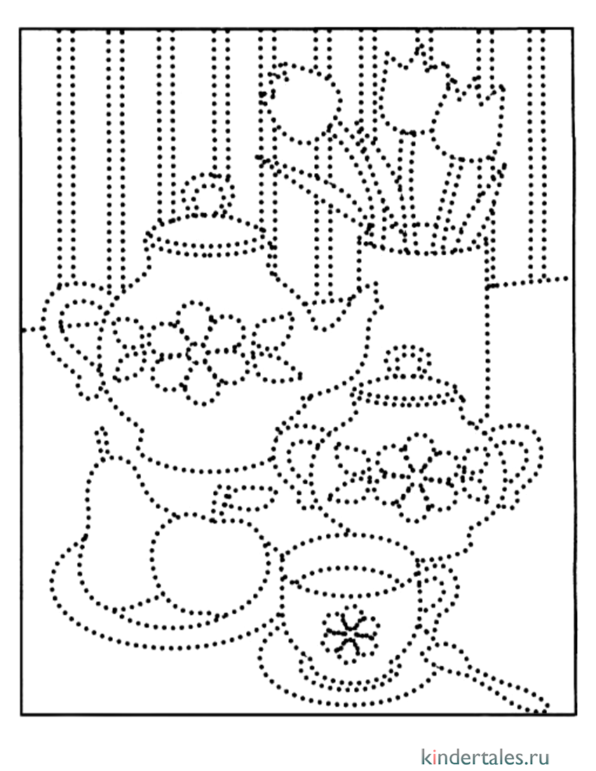 Рисунок точками для детей 6 лет