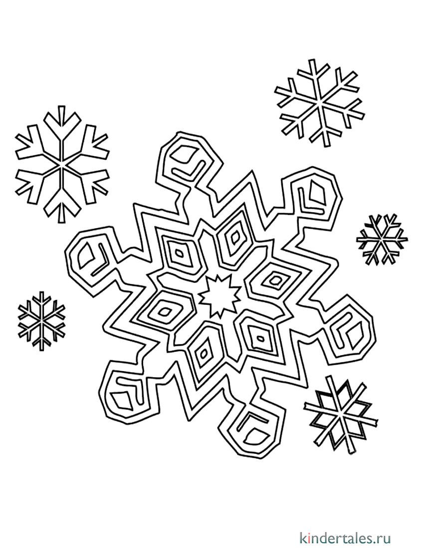 Рисунки на новый год снежинки