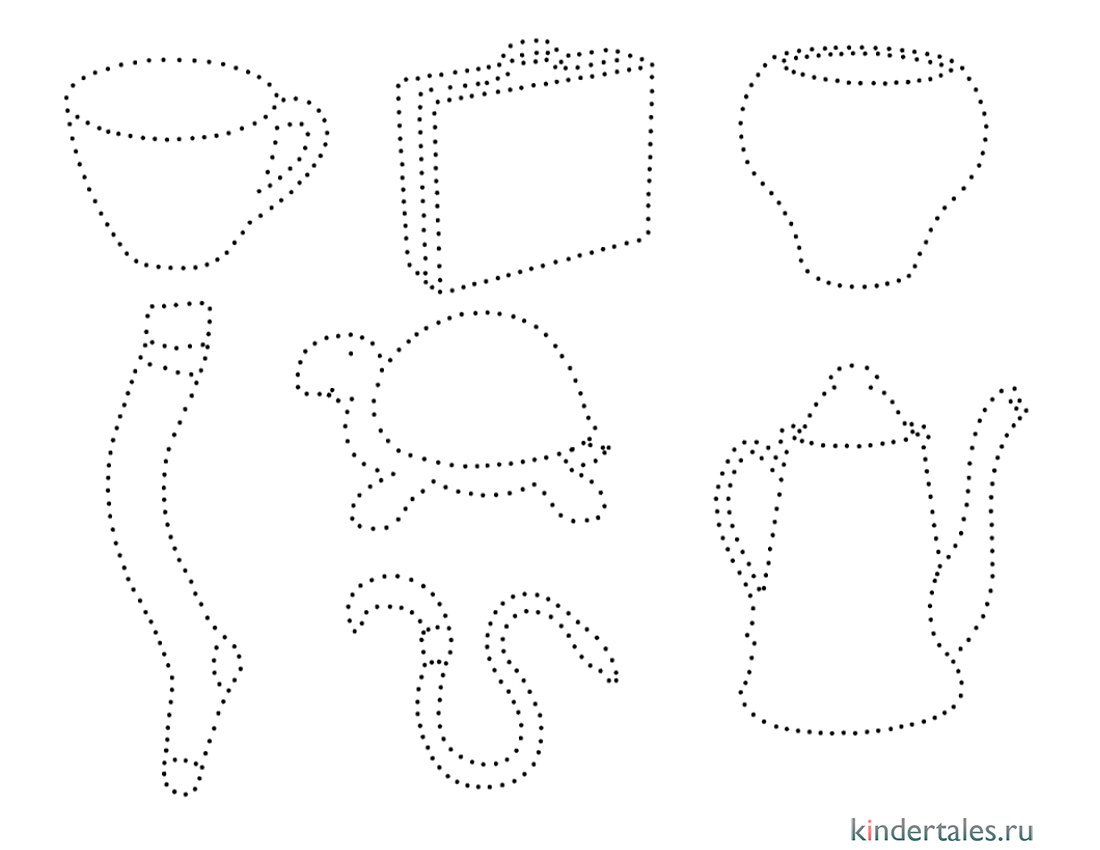Предметы по точкам» раскраска для детей - мальчиков и девочек | Скачать,  распечатать бесплатно в формате A4