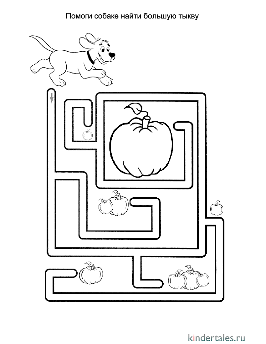 Самая сладкая большая тыква | Лабиринты для детей 3-4 года для детей |  Методики, игры, занятия для ребёнка