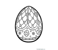 Ажурный рисунок на яйце