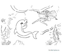 Барби приключения русалочки Мерлия с дельфином