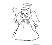 Девочка-ангел на Рождество
