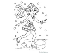Девочка на коньках