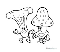 Два веселых грибочка