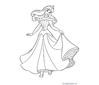 Принцесса Аврора в красивом платье