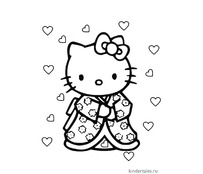 Hello Kitty в кимоно