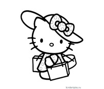 Hello Kitty в шляпе