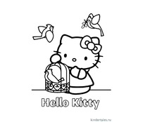 Hello Kitty и птички