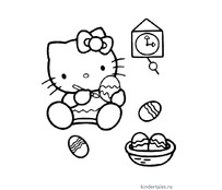 Hello Kitty готовится к Пасхе