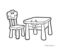 Забавная мебель  - Стол и стул