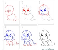 Как нарисовать собаку легко