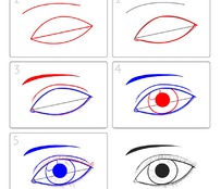 Как нарисовать глаза легко