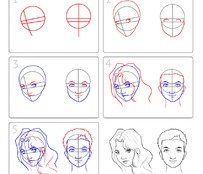 Как нарисовать лицо легко